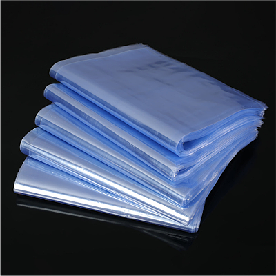 pvc热收缩膜袋 平口两头通异形袋圆弧形袋梯型 透明蓝色塑封袋子